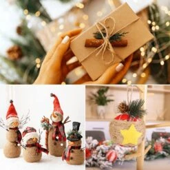 Ficelle De Jute Tenn Well, 300 Pieds 2,32 Mm Ficelle De Jardin Naturel 6 Plis, Ficelle De Ficelle Robuste Pour Le Jardinage, Emballage De Cadeaux, Artisanat, Emballage, Décoration De Noël -Oui || N/A || pearhead 61JQDdrIwjL. AC SL1001