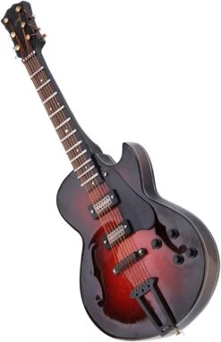 Miniature En Bois Classique Guitare Modèle Avec Stand Classique Miniature Guitare Réplique Avec Stand Et Cas Instrument Modèle Ornements Cadeau De Noël (18cm Style) -Oui || N/A || pearhead 61KLEnVfNL. AC SL1500