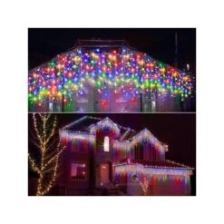 Janches 304 LED Lumières Solaires De Noël, Lumières Multicolores En Extérieur En Glaçons, 8 Modes Lumières étanches Solaires Pour Arbres De Noël Jardin De Jardin De Mariage Maison à Oreilles Décorations Sur Toit -Oui || N/A || pearhead 61KWo l9eLL. AC SR10001000