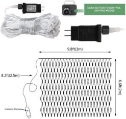 Vicila LED Net Lumière Halloween Décor Mesh Lumières, Arbre Warp Fées Lumières En Plein Air Suspendue Chaîne Lumière Pour Maison, Chambre, Noël, Jardin, Promenade, Bushes Décor-9.8ft X 6.6ft(Purple & Orange) -Oui || N/A || pearhead 61KuQN0yUL. AC SL1000