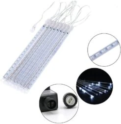 Lumières De Noël Kordain En Plein Air, Lumières De Douche Meteor Tombant Des Lumières D'étoile 12 Pouces 8 Tubes 144 Lumières De Neige Icicle LED Lumières De Pluie Pour Noël Arbre Halloween Décoration De Fête, UL Plug, Blanc 12 Lumières De Noël Kordain En Plein Air, Lumières De Douche Meteor Tombant Des Lumières D'étoile 12 Pouces 8 Tubes 144 Lumières De Neige Icicle LED Lumières De Pluie Pour Noël Arbre Halloween Décoration De Fête, UL Plug, Blanc -Oui || N/A || pearhead 61KzaWda0L. AC SL1001
