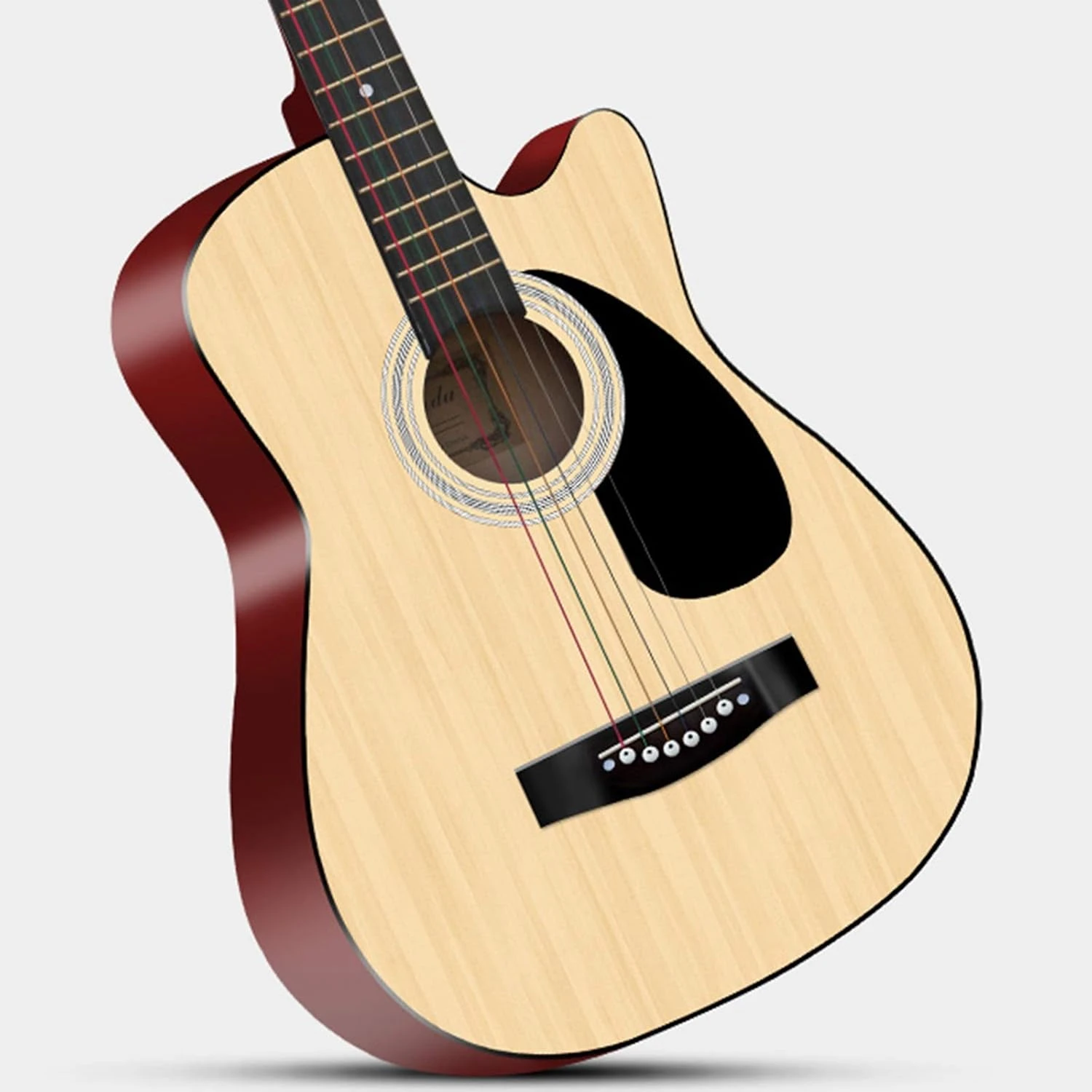YYFANG Pleine Taille Débutant Classique Guitare Acoustique Dreadnought Cut Corner Basswood Panneau 6 Chaîne En Acier Starter Kit Pour Enfants Adulte Pour Noël Cadeau D'anniversaire ( Couleur: Violet-A, Taille: 41inches ) 5 YYFANG Pleine Taille Débutant Classique Guitare Acoustique Dreadnought Cut Corner Basswood Panneau 6 Chaîne En Acier Starter Kit Pour Enfants Adulte Pour Noël Cadeau D'anniversaire ( Couleur: Violet-A, Taille: 41inches ) - Image 3