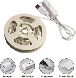 Feux De Fée USB RUICHEN 33 Ft 100 LED Feux De Fée Avec Interrupteur Marche / Arrêt, Feux De Noël En Fil D'argent étanche Pour La Chambre De Mariage Avec Des Artisanat De Plafond De Mur (blanc Chaud) -Oui || N/A || pearhead 61MwVxSliqL. AC SL1200