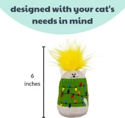 Huxley & Kent Chat Jouet | Meh Noël Kitty | Vacances De Noël Forte Chatte Jouet De Chat Rempli | Doux Peluche Kitty Jouet Avec Cataire Et Étinceler | Kittybelles -Oui || N/A || pearhead 61OM7uYXzWL. AC SL1500