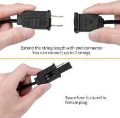 CHYParty C7 Halloween Lumières, 25Ft Noir Violet Incandescent Halloween En Plein Air String Lumières, Connectable Vintage Lumières De Noël Pour Extérieur Patio Home Party Jardin Jardin Décorations -Oui || N/A || pearhead 61PNElN51yL. AC SL1500