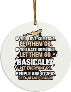 Obtenir Un Bearded Dragon Reptile Apparel Ornement De Noël