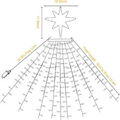 Décoration De Noël Dipper Star String Lights, 320 LED Christmas Tree Lights 8 Modes & Waterproof Fairy Lights Pour Noël Fête De Mariage Patio Nouvel An Vacances -Oui || N/A || pearhead 61QT2XiepL. AC SL1360