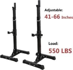 Cadeau De Noël 2 Pcs Réglable Rack Standard Acier Squat Stands Barbell Free Press Bench -Oui || N/A || pearhead 61RgjVXhQ0S. AC SL1500