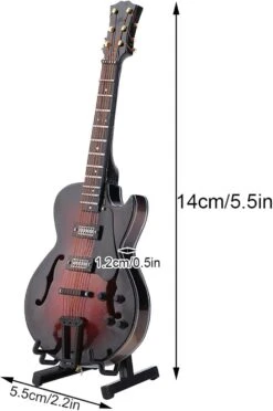 Raguso Miniature Guitare Réplique Modèle Musical Durable Musique Instrument Brillant En Bois Mini Musical Ornements Mini Guitare Modèle Pour Noël(14cm Modèle) -Oui || N/A || pearhead 61RiWv5aM5L. AC SL1500 2