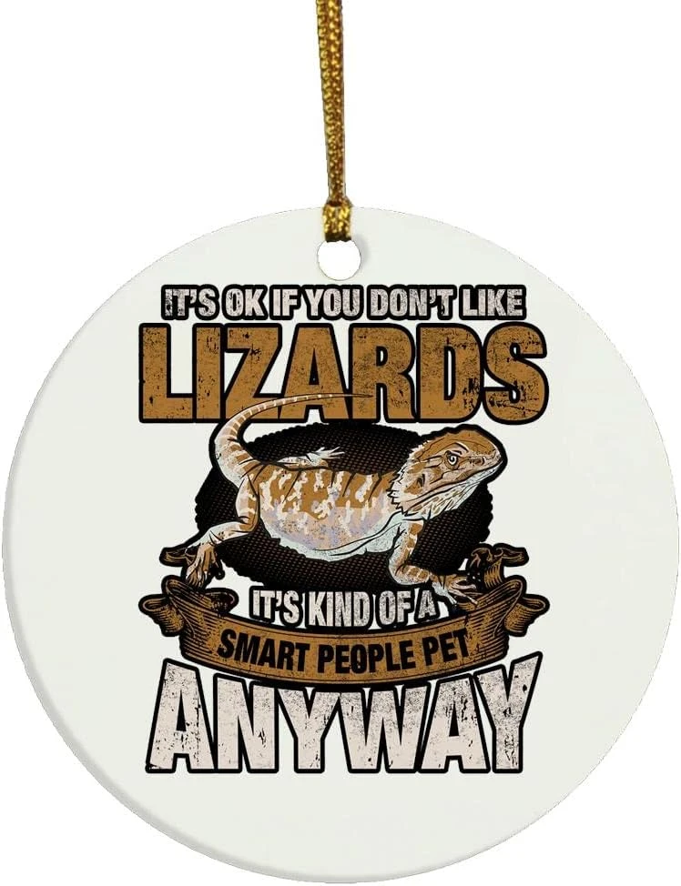 Drôle Barbu Dragon Animaux Lézard Humour Reptile Herpetolo Ornement De Noël 3 Drôle Barbu Dragon Animaux Lézard Humour Reptile Herpetolo Ornement De Noël