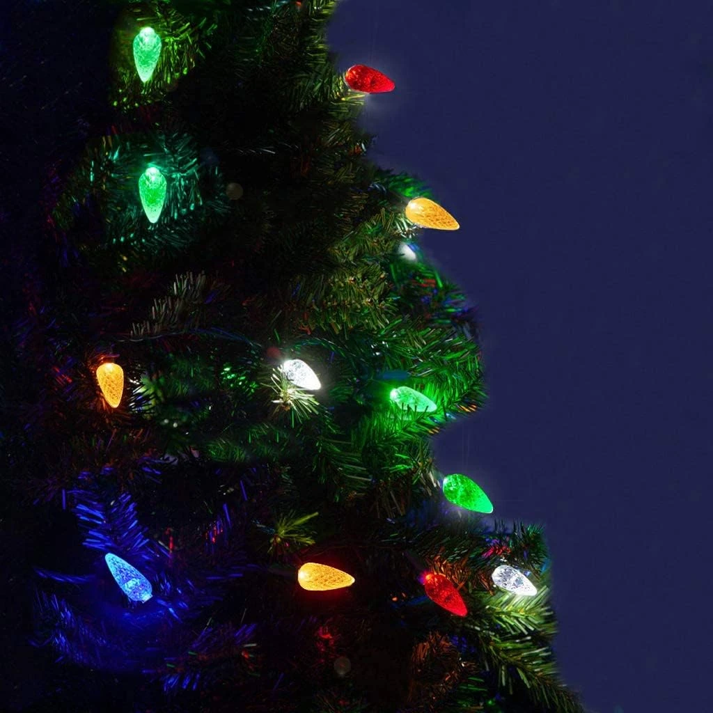 Lumières De Noël NIOSTA C6, Lumières à Cordes Actionnées Par Batterie Aux Fraises Avec Minuterie, Lumières De Noël 50 LED 26Ft Avec 8 Modes D'éclairage Pour Décorations De Noël Extérieures Intérieures De L'arbre De Noël, Multicolore 6 Lumières De Noël NIOSTA C6, Lumières à Cordes Actionnées Par Batterie Aux Fraises Avec Minuterie, Lumières De Noël 50 LED 26Ft Avec 8 Modes D'éclairage Pour Décorations De Noël Extérieures Intérieures De L'arbre De Noël, Multicolore - Image 4