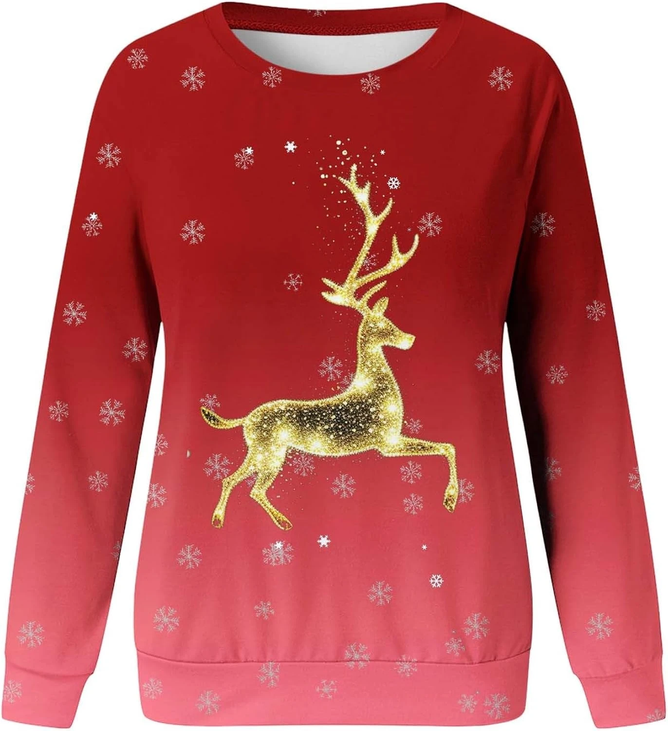 SNKSDGM Femmes Plaid À Manches Longues Baseball Raglan De Noël Sweat-shirt Crew Neck Doux Pulls Tops Tee Shirts Top 5 SNKSDGM Femmes Plaid À Manches Longues Baseball Raglan De Noël Sweat-shirt Crew Neck Doux Pulls Tops Tee Shirts Top - Image 3