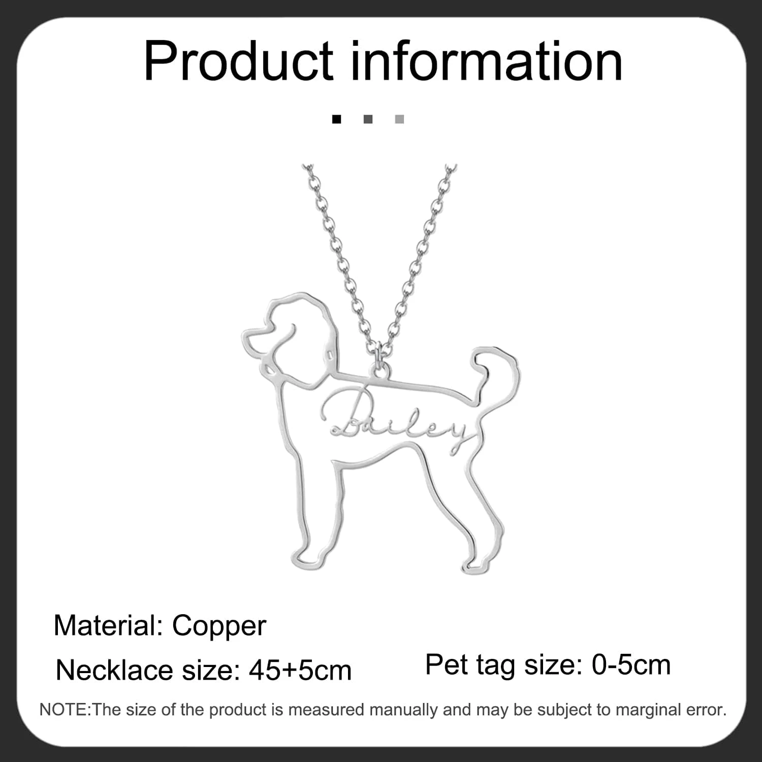 Personnalisé Chien Chat Pet Collier Pour Femmes, Personnalisé Chien Cadeaux, Personnalisé Pet Mémorial Cadeaux, Personnalisé Chat Mémorial Cadeaux, Cadeau D'anniversaire Cadeau De Noël Pour Les Femmes 5 Personnalisé Chien Chat Pet Collier Pour Femmes, Personnalisé Chien Cadeaux, Personnalisé Pet Mémorial Cadeaux, Personnalisé Chat Mémorial Cadeaux, Cadeau D'anniversaire Cadeau De Noël Pour Les Femmes - Image 3