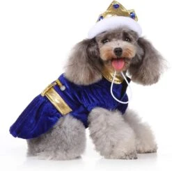 Costume De Chien Prince Costume D'Halloween Pour Petits Chiens Moyens Costume D'animal Avec Couronne En Saphir Pour Halloween Noël Fête D'anniversaire -Oui || N/A || pearhead 61W00Bq1L. AC SL1000