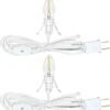 Ensemble De 2 Cordon D'accessoires De Village De Noël (6 Pieds) Avec Kit D'éclairage De Cordon De Soufflage D'ampoule LED C7, Lampe C7 Avec Bouchons De Commutation Pour Halloween Vacances Noël Décors De Maison Artisanat, Fil Blanc 1 Ensemble De 2 Cordon D'accessoires De Village De Noël (6 Pieds) Avec Kit D'éclairage De Cordon De Soufflage D'ampoule LED C7, Lampe C7 Avec Bouchons De Commutation Pour Halloween Vacances Noël Décors De Maison Artisanat, Fil Blanc -Oui || N/A || pearhead 61WKLc5BrqL. AC SL1500