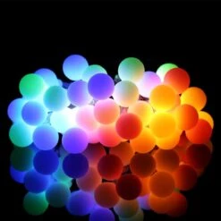 Feux De Chaîne LED ALOVECO Feux De Chaîne Alimentés Par Batterie 18 Pieds 50 LED Avec Télécommande 8 Modes Luminaires De Fée étoilés Globe Pour Noël En Plein Air Jardin De Noël Fête De Noël ( Multicolore )