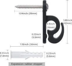 Crochets De Suspension Pour Pinces à Gazon Pour Lumières Extérieures, Crochets à Vis Pour Accrocher La Lumière De Noël, Fil Léger Et Clips De Lumière LED Fairy, Crochets Muraux En Patio Pour Garage Fête De Vacances -Oui || N/A || pearhead 61XiuZGoUUL. AC SL1500