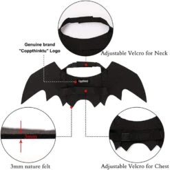 Halloween Pet Bat Wings Chat Chien Bat Costume, Chat Bat Wings Halloween Costume Pour Chats Petits Chiens, Chiot Cosplay Bat Costume Chat Ailes Pour Halloween Noël Fête D'anniversaire -Oui || N/A || pearhead 61ZLkzhUhcL. AC SL1001