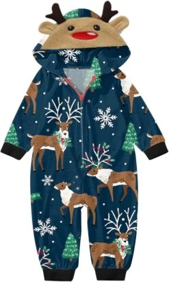 HJuyYuah Noël Pyjamas Pour Famille Femmes Couples Renne Hoodies Pjs Onesies Matching Sets Xmas Holiday Jumpsuit Noir F D 2022 -Oui || N/A || pearhead 61a7KlmddL. AC UL1500