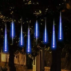 Feux De Douche Weepong Meteor Feux De Noël En Plein Air Feux De Pluie Tombante Certifiés UL 12 Pouces 8 Tubes De Pluie Fuite De Lumière Fuite De Neige Fusillades En Cascade D'icles Pour Noël Arbre De Vacances Décor De Jardin Bleu -Oui || N/A || pearhead 61aKOUfAzeL. AC SL1000
