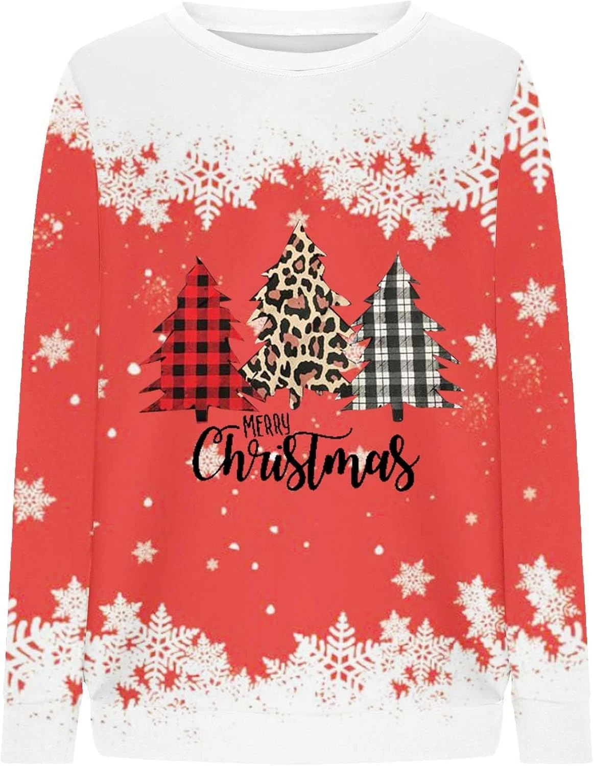 LNWUY Femmes De Noël Couleur Bloc Arbre Sweat De Noël Renne Graphique Pull Casual Sport À Manches Longues Basique Tops 6 LNWUY Femmes De Noël Couleur Bloc Arbre Sweat De Noël Renne Graphique Pull Casual Sport À Manches Longues Basique Tops - Image 4