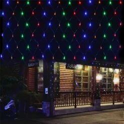 2 -Pack Battery Operated 100LED 8 Modes Net Mesh Lights 4.9x3.9Ft Luminaires étanches à Large Angle LED Pour Noël Tree Patio Gate Yard Party Wedding And Holiday Decor (Multi Color)