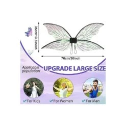 Ailes De Fée Pour Filles Femmes Cosplay Habille-toi Sparkling Transparent White Butterfly Wings Halloween Costume Noël Fave De Noël 15 Ailes De Fée Pour Filles Femmes Cosplay Habille-toi Sparkling Transparent White Butterfly Wings Halloween Costume Noël Fave De Noël -Oui || N/A || pearhead 61bRmYLNFJL. AC SR10001000