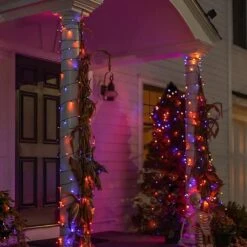Lumières De Noël Kemooie 500 LED, 164FT 8 Plug De Modes D'éclairage En Lumières De Fée étanches Pour Les Lumières D'arbre De Noël En Plein Air Décorations De Balcon De Jardin De Fête (violet Et Orange) -Oui || N/A || pearhead 61c04Q5hIrL. AC SL1000