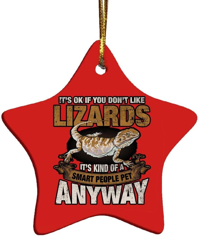 Drôle Barbu Dragon Animaux Lézard Humour Reptile Herpetolo Ornement De Noël 6 Drôle Barbu Dragon Animaux Lézard Humour Reptile Herpetolo Ornement De Noël - Image 4