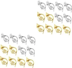 Artibetter 24 Pcs Instrument De Musique Modèle Mini Instruments Mini Décor De Noël Violon Ornements Pour Arbre De Noël Miniature Trompette Instruments Dollhouse Trompette Xmas Pendentif Modèle