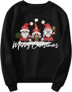GREGG De Noël Sweatshirts Pour Femmes Merry Graphic Print À Manches Longues Chemises Crewneck Pull Casual Blouse Tops -Oui || N/A || pearhead 61ddfYvtVnL. AC UL1500
