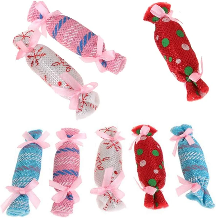Amosfun 8Pcs Candy Dog Jouets Pour Animaux De Compagnie Jouets En Forme De Bonbons En Tissu De Tissu Interactif Pour Animaux De Compagnie Chaton De Jouets De Mâcher Avec Des Fournitures De Noël Pour Animaux De Compagnie Chatons (couleur Aléatoire) 5 Amosfun 8Pcs Candy Dog Jouets Pour Animaux De Compagnie Jouets En Forme De Bonbons En Tissu De Tissu Interactif Pour Animaux De Compagnie Chaton De Jouets De Mâcher Avec Des Fournitures De Noël Pour Animaux De Compagnie Chatons (couleur Aléatoire) - Image 3