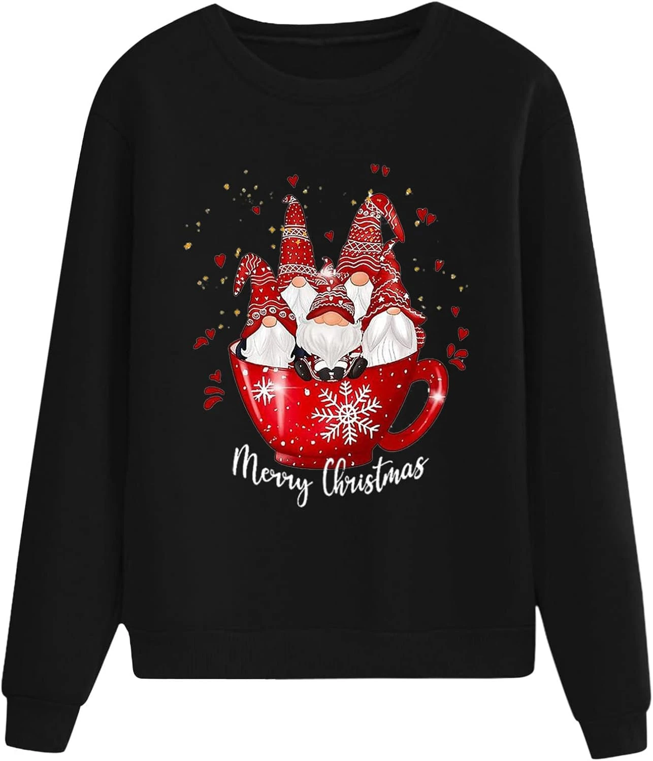 SNKSDGM Femmes Arbres De Noël Manches Longues Léger De Noël Sweatshirts Crewneck Mignon Drôle Pulls Tops Chemise 7 SNKSDGM Femmes Arbres De Noël Manches Longues Léger De Noël Sweatshirts Crewneck Mignon Drôle Pulls Tops Chemise - Image 5