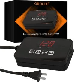 OBOLED Contrôleur De Lumière Pour Lumières De Noël Décorations D'Halloween Intérieur Décorations Extérieures 24 Heures Minuterie 8 Flash éblouissant/Fade Fonctions Twinkle, Éclaboussure, Étoiles De Tir, Empilage Etc