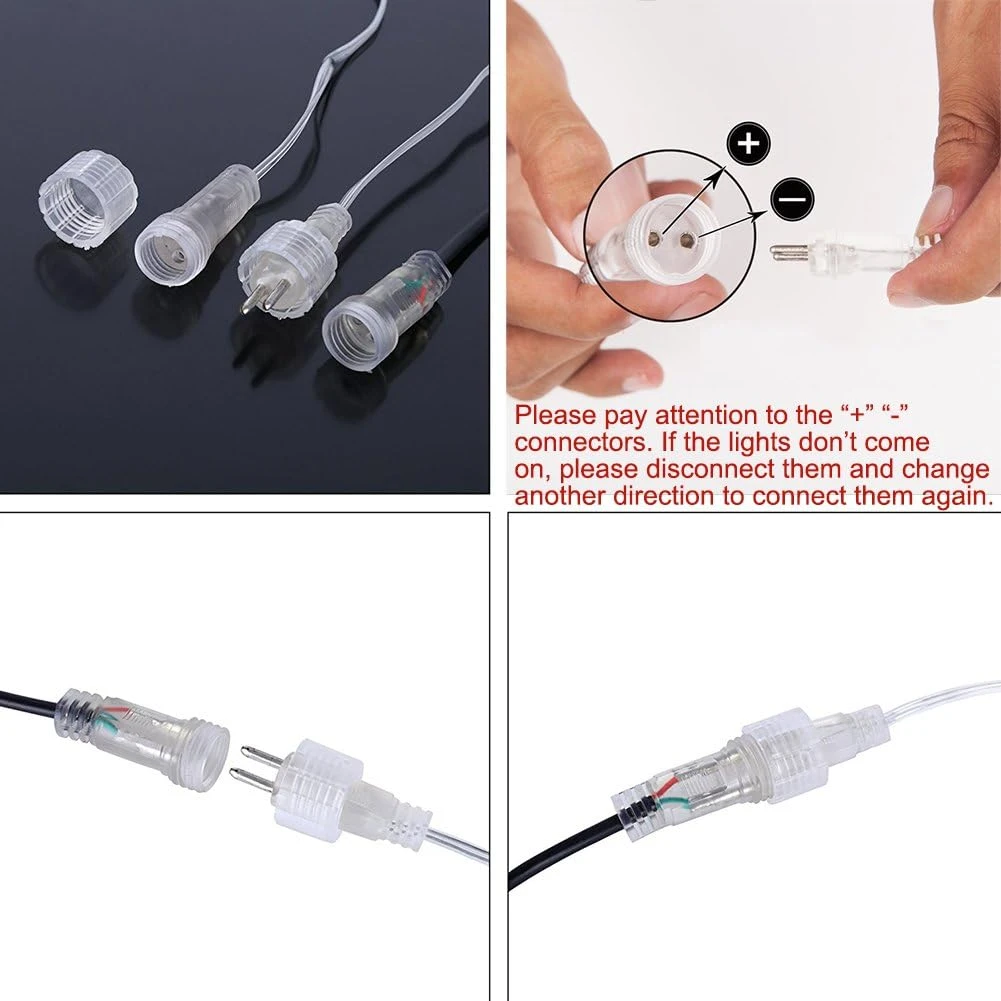 Lumières De Noël Attenantes à L'extérieur, Lumières De Douche De Météore 12 Pouces 8 Tubes Pluie Tombante Pluie Tombant Sur La Neige Lumières D'icônes En Cascade Pour Arbre De Noël, Décorations De Noël à L'extérieur, Luces De Navidad Para Extérieur ( Blanc ) 8 Lumières De Noël Attenantes à L'extérieur, Lumières De Douche De Météore 12 Pouces 8 Tubes Pluie Tombante Pluie Tombant Sur La Neige Lumières D'icônes En Cascade Pour Arbre De Noël, Décorations De Noël à L'extérieur, Luces De Navidad Para Extérieur ( Blanc ) - Image 6