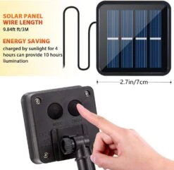 Éclairage Solaire à Bande LED Éclairage Extérieur à Cordes Batterie Solaire Imperméable 10FT Garden Path Deck Éclairage à Décor De Noël -Oui || N/A || pearhead 61i2Egd1uaL. AC SL1000