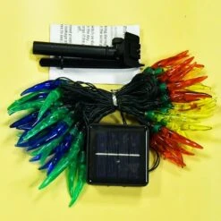 N/A NA Chili Pepper Solar LED String Lights Outdoor, 23ft Pepper Solar Outdoor String Lights Décorations De Noël - 50LEDs Chili Solar Christmas Lights For Tree, Porch, Kitchen Decor -Oui || N/A || pearhead 61j1T1tDcZL. AC SL1000