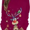 Ugly Pull De Noël Pour Femmes Fuuny Reindeer 2023, Joyeux Et Lumineux Sweat À Manches Longues Crewneck Pullover Top -Oui || N/A || pearhead 61lzRaLIrUL. AC UL1500