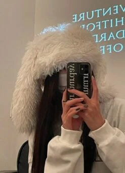 En Peluche Chapeau Pour Les Femmes Fuzzy Mignon Beanie Solide Couleur Lapin Lapin Oreilles Chapeau Y2K Hiver Froid Météo Noël Halloween -Oui || N/A || pearhead 61oIjKCZYtL. AC UL1386