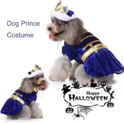 Costume De Chien Prince Costume D'Halloween Pour Petits Chiens Moyens Costume D'animal Avec Couronne En Saphir Pour Halloween Noël Fête D'anniversaire -Oui || N/A || pearhead 61pa9gmwb3L. AC SL1001