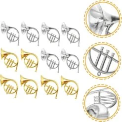Artibetter 24 Pcs Instrument De Musique Modèle Mini Instruments Mini Décor De Noël Violon Ornements Pour Arbre De Noël Miniature Trompette Instruments Dollhouse Trompette Xmas Pendentif Modèle -Oui || N/A || pearhead 61poO7Okq3L. AC SL1221
