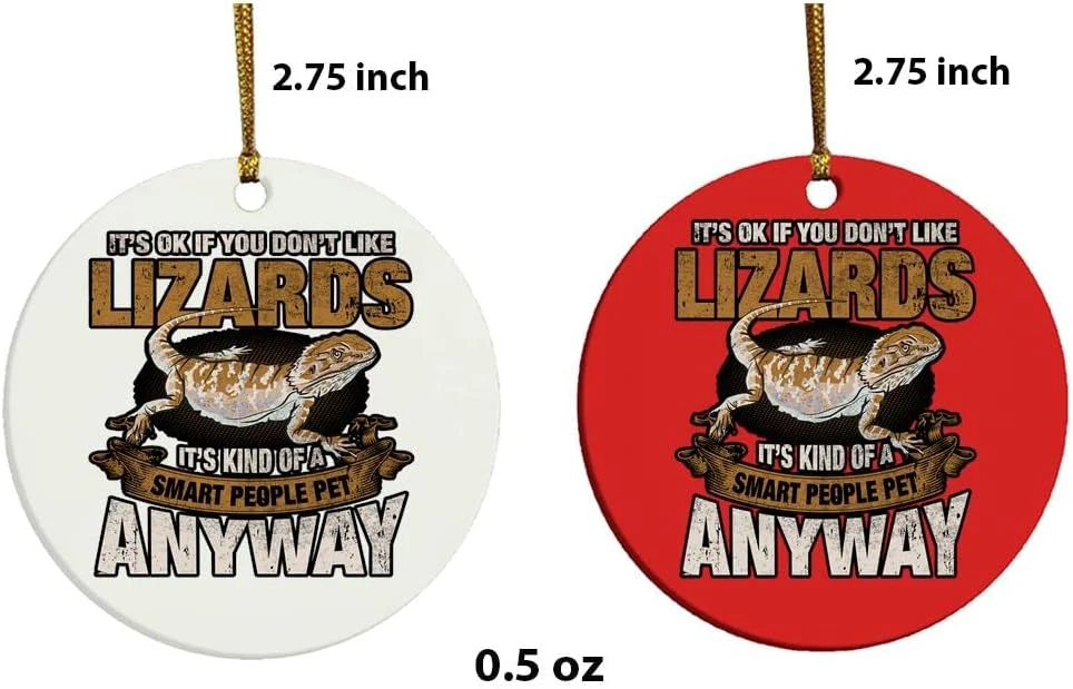 Drôle Barbu Dragon Animaux Lézard Humour Reptile Herpetolo Ornement De Noël 7 Drôle Barbu Dragon Animaux Lézard Humour Reptile Herpetolo Ornement De Noël - Image 5