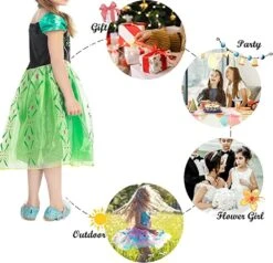 IDOTTA Princesse Costume Fantaisie Cosplay Habillage Pour Filles Party Pageant Anniversaire Halloween Noël Avec Accessoires -Oui || N/A || pearhead 61uHHxCqqL. AC UL1040