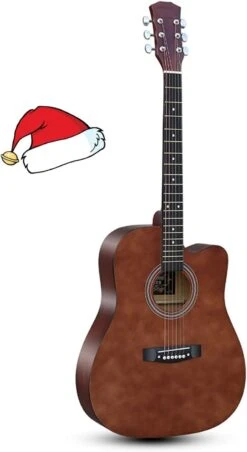 YANG-Plant Flower Stand YYFANG 38" Acoustique Classique Guitare Starter Kit Débutants Guitare Pack Avec Gig Bag, Sangle Et Cordes De Rechange, Pour Noël, Nouvel An, (Couleur: E, Taille : 38 Poucesse)