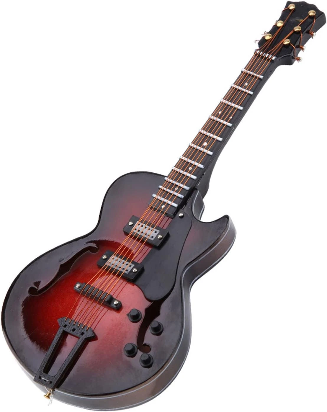 Alaaner Classique Miniature Guitare Réplique Avec Stand Et Cas Instrument Modèle Ornements Cadeau De Noël (18cm Modèle) 4 Alaaner Classique Miniature Guitare Réplique Avec Stand Et Cas Instrument Modèle Ornements Cadeau De Noël (18cm Modèle) - Image 2