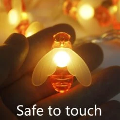 Xingpold Honeybee String Lights Fonctionne Sur Batterie, 50 LED 25 Ft 8 Modes étanche Fairy Garden Lights Avec Télécommande Et Minuterie Pour Enfants Tent Patio Camping Wreath Noël Indoor Outdoor Decor Warm White -Oui || N/A || pearhead 61vHOrdaguL. AC SL1500