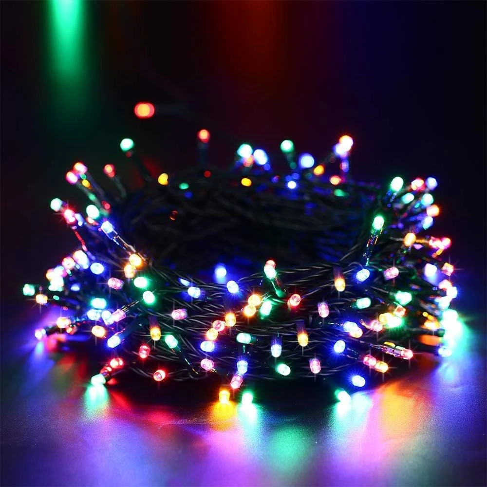 Feux De Noël De La Batterie Toodour, Feux De Corde De Noël 200 LED 68,9 Pieds Avec 8 Modes Twinkle, Minuterie, Feux De Chaîne étanches à Piles Pour La Maison, La Fête, Les Vacances, Le Décor De Noël - Multicolore 7 Feux De Noël De La Batterie Toodour, Feux De Corde De Noël 200 LED 68,9 Pieds Avec 8 Modes Twinkle, Minuterie, Feux De Chaîne étanches à Piles Pour La Maison, La Fête, Les Vacances, Le Décor De Noël - Multicolore - Image 5