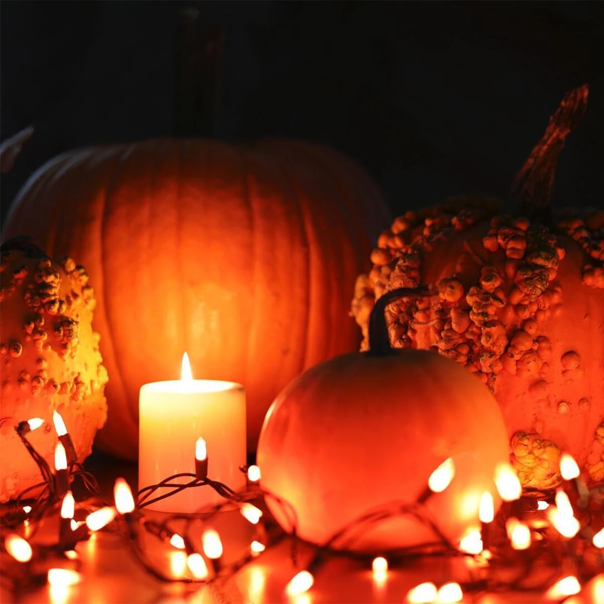 CARETHYS 2 Séries De 100 Compte Clair Fil Vert Halloween Lumière, Huit Modes, Orange & Violet Lumières Pour Intérieur Ou Extérieur Décorations De Noël, Batterie Alimenté 8 CARETHYS 2 Séries De 100 Compte Clair Fil Vert Halloween Lumière, Huit Modes, Orange & Violet Lumières Pour Intérieur Ou Extérieur Décorations De Noël, Batterie Alimenté - Image 6