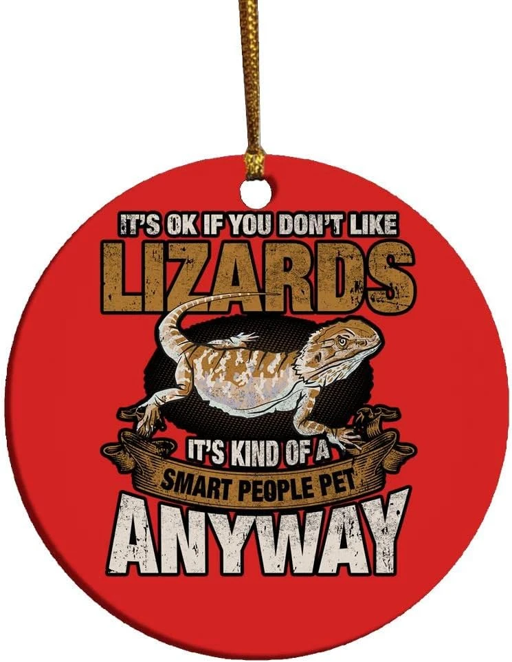 Drôle Barbu Dragon Animaux Lézard Humour Reptile Herpetolo Ornement De Noël 4 Drôle Barbu Dragon Animaux Lézard Humour Reptile Herpetolo Ornement De Noël - Image 2