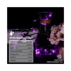 MULTI-SPARKING Violet Halloween Lumières (11 Pieds, 35 Count) - Mini Halloween String Lumières Intérieur LED Noir Fil, Lumières De Noël Pour Décorations D'Halloween En Plein Air 11 MULTI-SPARKING Violet Halloween Lumières (11 Pieds, 35 Count) - Mini Halloween String Lumières Intérieur LED Noir Fil, Lumières De Noël Pour Décorations D'Halloween En Plein Air -Oui || N/A || pearhead 61xOLd6USZL. AC SR10001000